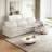 3-Seater L Shaped Couch Set with Movable Footrest and 3 cushions-1326483005
