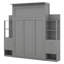 Lit escamotable double avec tablettes-218657394