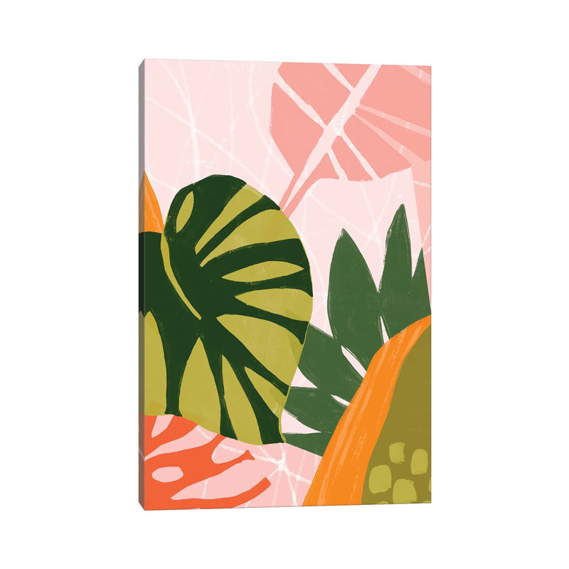 Jungle Collage I by June Erica Vess - Wrapped Canvas Print, 20.32 cm H x 30.48 cm W