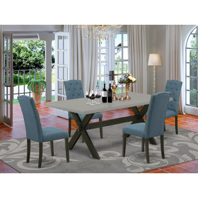 Geist 4 - Person Solid Wood Dining Set