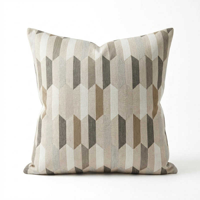 Gladstone Tiles Indoor/Outdoor Pillow Cover & Insert, 22" x 22", Floor Pillow