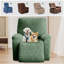 Housse pour fauteuil inclinable 4 pièces, housse élastique pour fauteuil inclinable avec poche, fond extensible et attaches-1708715551