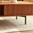 Solid wood coffee table with retro design
