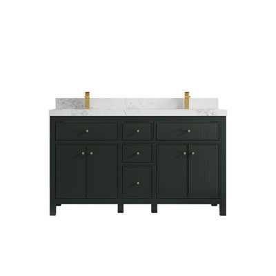 60'' Double Bathroom Vanity with Top
