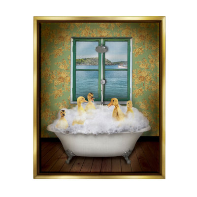 «Ducks Bathing Tub Ocean View», estampe numérique par John Hovenstine