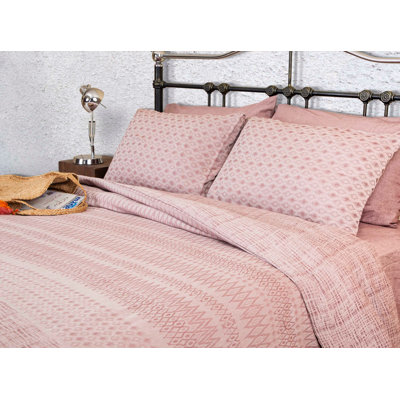 Cotton Geometric Shapes Duvet Cover