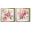 Coral Blush I - 2 pièces, peinture sur toile encadrée-253154722-253154721