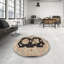 Tapis décoratif beige oriental Durgin-593911921