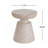 Outdoor/Indoor Lightweight Concrete Side Table,Travertine Finish-1602526769-1602526771