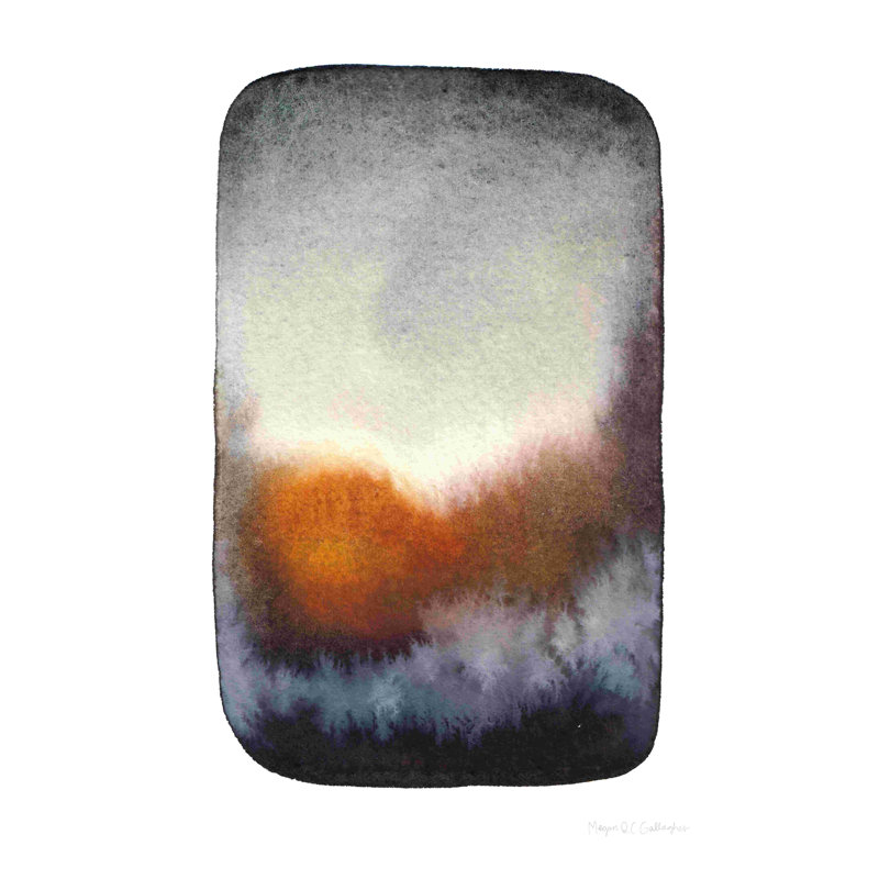 «Moody Day II» par Megan Gallagher - peinture sur toile tendue, H 36 po x l 24 po, Toile tendue
