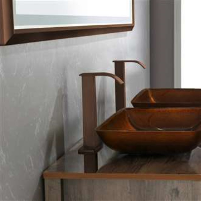 Lavabo vasque rectangulaire en céramique et perle blanche avec capteur de mouvement sans contact Fontana