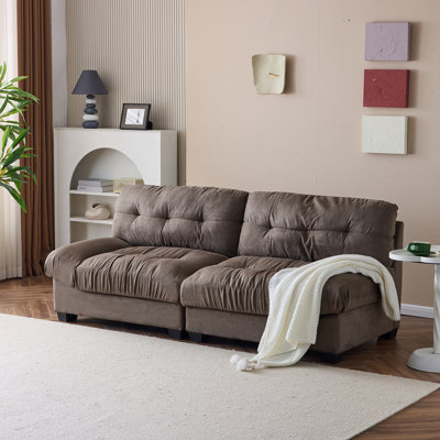 Causeuse en velours 80 po Cloud