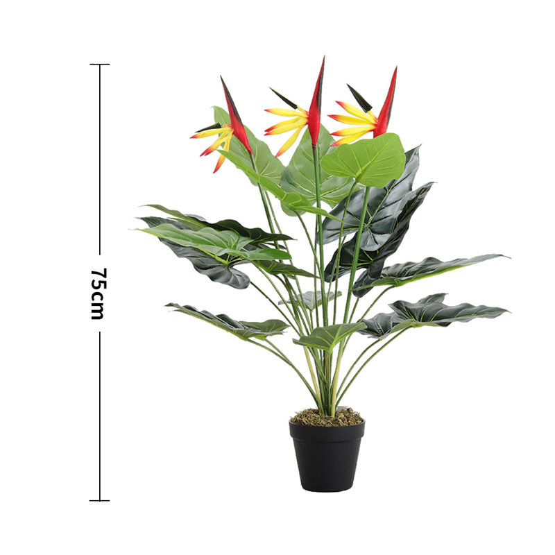 75cm Faux Strelitzia Reginae Plant in Pot