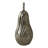Osiris Aluminum Decorative Object with Textured Design Accent for Home, Office, Bedroom, or Living Room Decor 8" Gold.