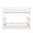 Bunk Bed In White With Storage And - Fits Different Styles Two Drawers Improves Bedroom Organization Style-88154793