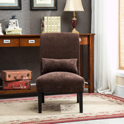 Fauteuil d'appoint sans accoudoirs avec coussin Pisano