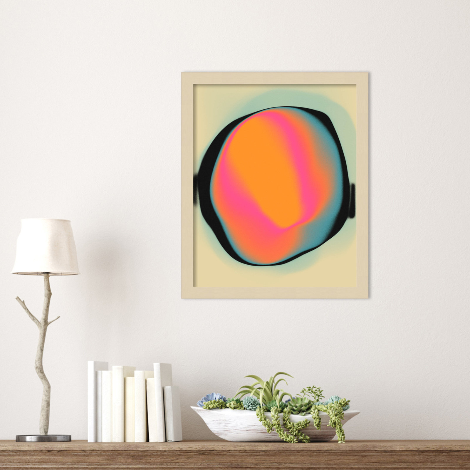 Ghost 2 by Jazzberry Blue, Brown, 17" H x 14" W x 1" D