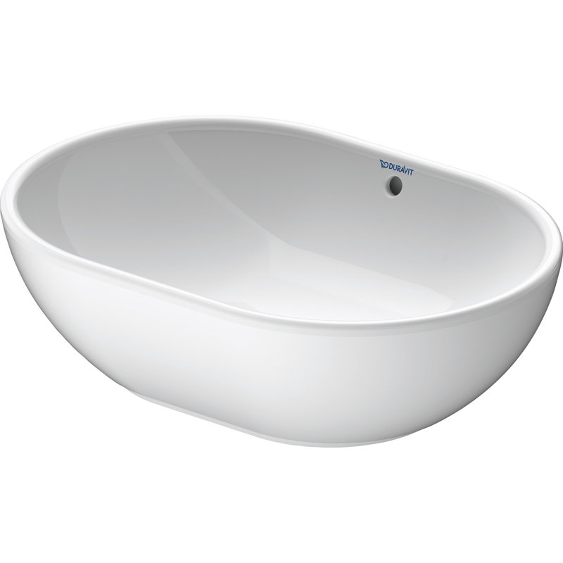 Lavabo de salle de bain vasque ovale en céramique avec trop-plein Duravit Design Classics
