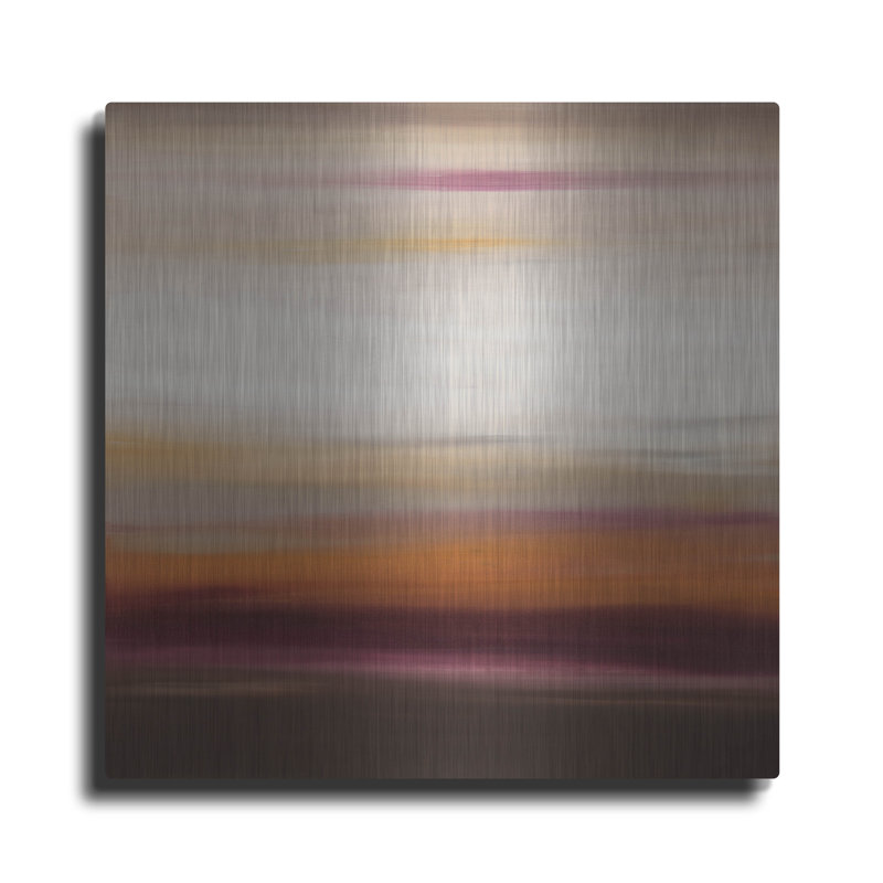 Art mural en métal Wrought Studio ™ «Sunset 43» par Hilary Winfield, H 12 po x l 12 po