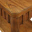 Table de bout rectangulaire 25 po avec tablette de rangement, canapé et pieds d'appoint en bois massif