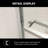 Shower Door 48" W X 76"H Semi-Frameless Bypass Sliding Shower Enclosure-111950441