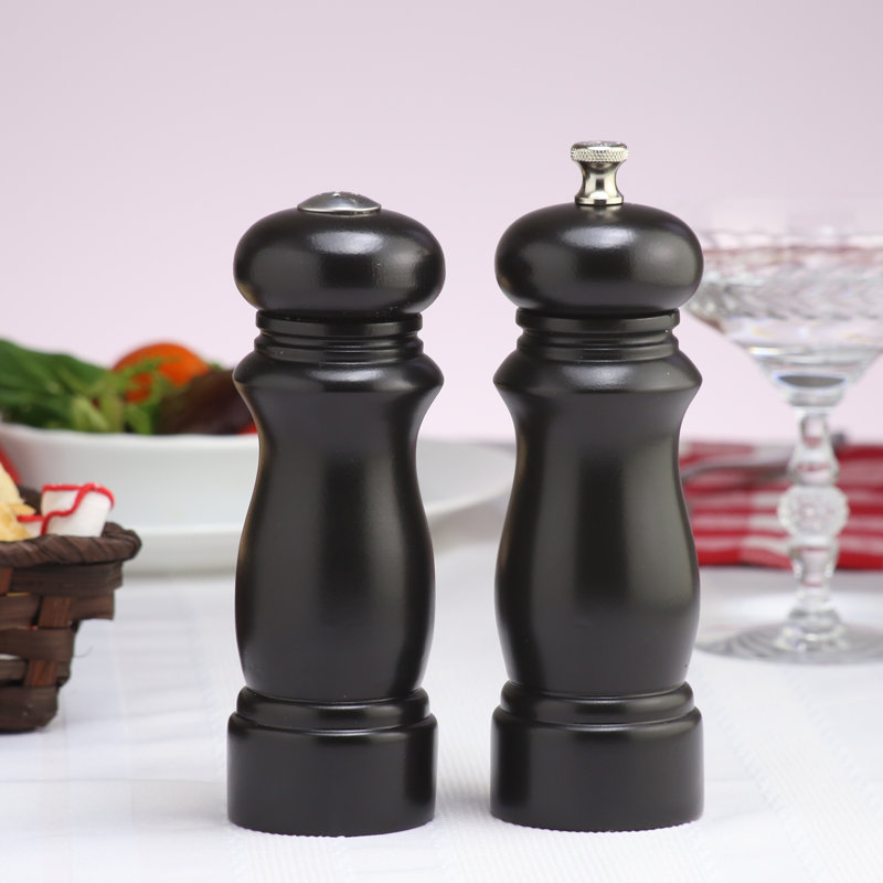 Chef Specialties Salem Salt and Pepper Grinder Set, Ebony