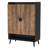 29.6 Inches  Rustic Brown Wooden Shoe Cabinet With Doors-1956277076