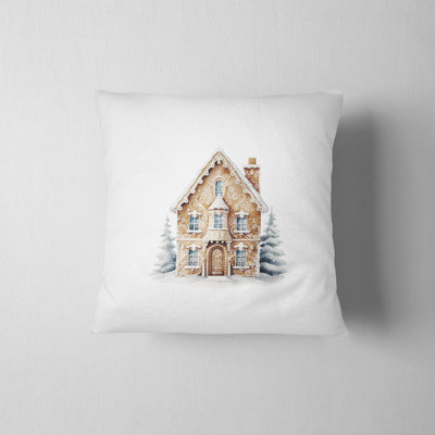 Housse de coussin Gingerbread House Holiday