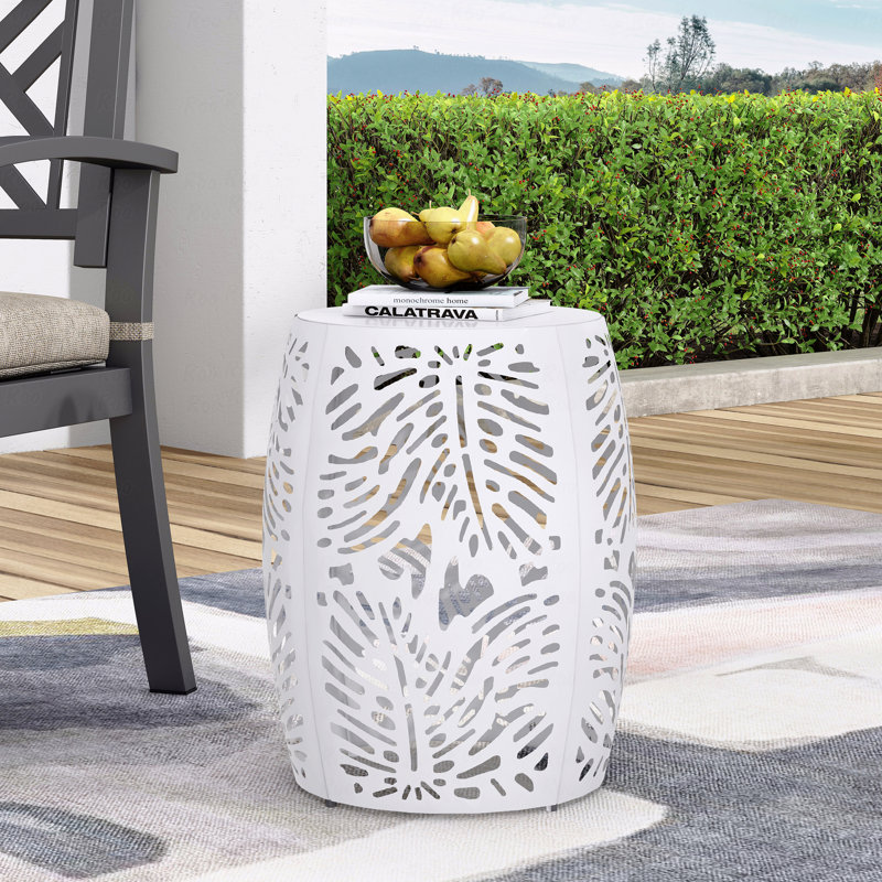 Metal Patio End Table