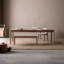 Grande table de salle à manger rectangulaire simple-102025396