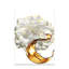 Ensemble d'art mural en acrylique 3 pièces White Rose-103495870