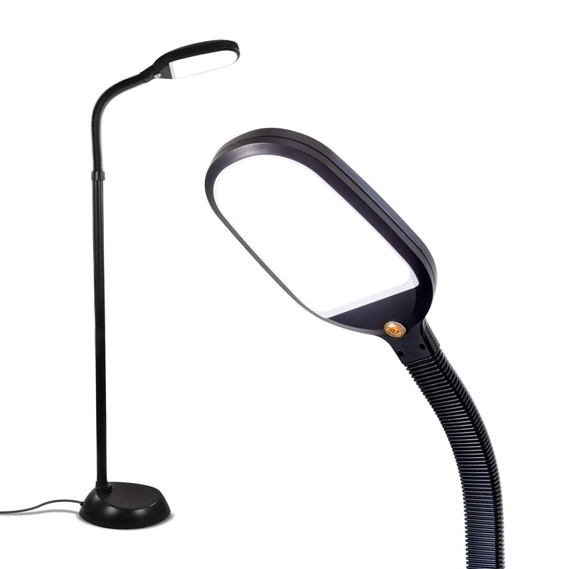 42" Bright LED Floor Reading Lamp, White