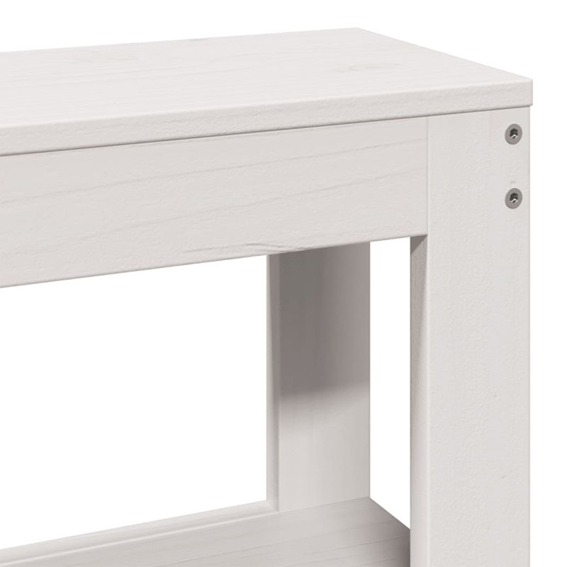 Solid Wood Headboard, 120 x 200 cm, White