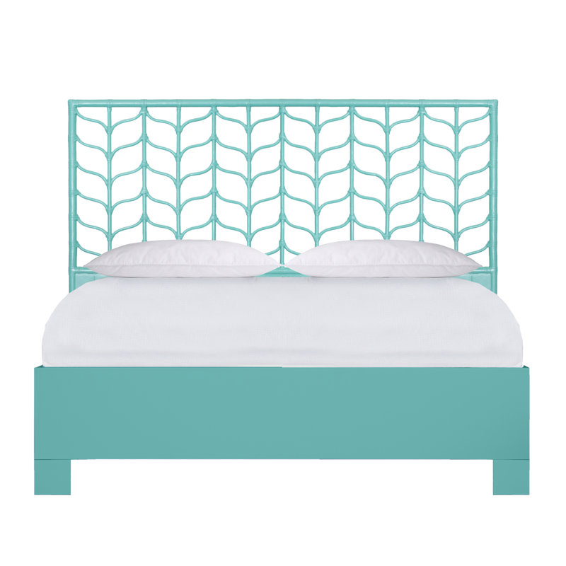 Lit plateforme Ivy, Très grand, Turquoise