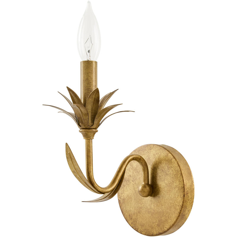 Abbate Wall Sconce, 1 Light, Gold