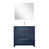 Navy Blue/White Quartz