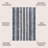Chichaoua Geometric Striped Machine-Washable Slate Gray/Ivory Rug-2064154278
