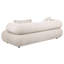 Ensemble canapé et fauteuil d'appoint Eskola 2 pièces en chenille ivoire