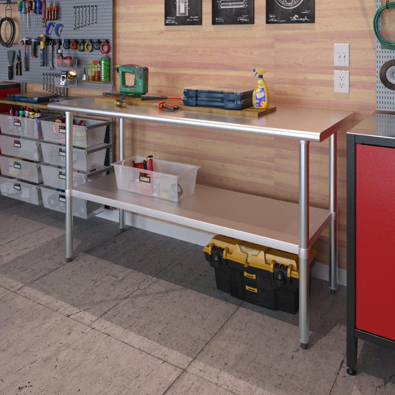 Table en acier inoxydable 24 po x 60 po