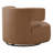 Bascom Genuine Leather Upholstered Swivel Barrel Chair-337677607