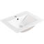Lavabo vasque en céramique 24 po, fabrication exquise, profondeur interne 4,72 po, profondeur de 24,29 po, largeur de 24 po à 18,67 po, hauteur de 6,61 po, belle apparence de 25,7 lb