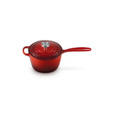 Le Creuset Enameled Cast Iron Signature Sauce Pan 2.25Qt. - Cerise Crucible Ss Knob