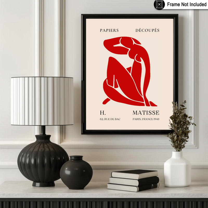 Henri Matisse - rouge nu, Unframed, Poster, 24"H x 32"W