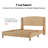 Boatwright 48.5'' H Rattan Farmhouse Wooden Wingback Bed with Solid Wood Frame-1642812554-1647544118