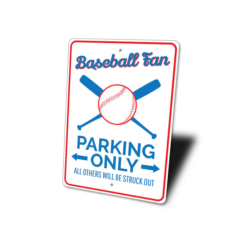 Plaque de baseball en aluminium, H 12 po x l 18 po x P 0,06 po
