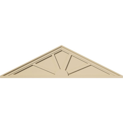 Peaked Cap Signature Urethane Pediment, Primed Tan