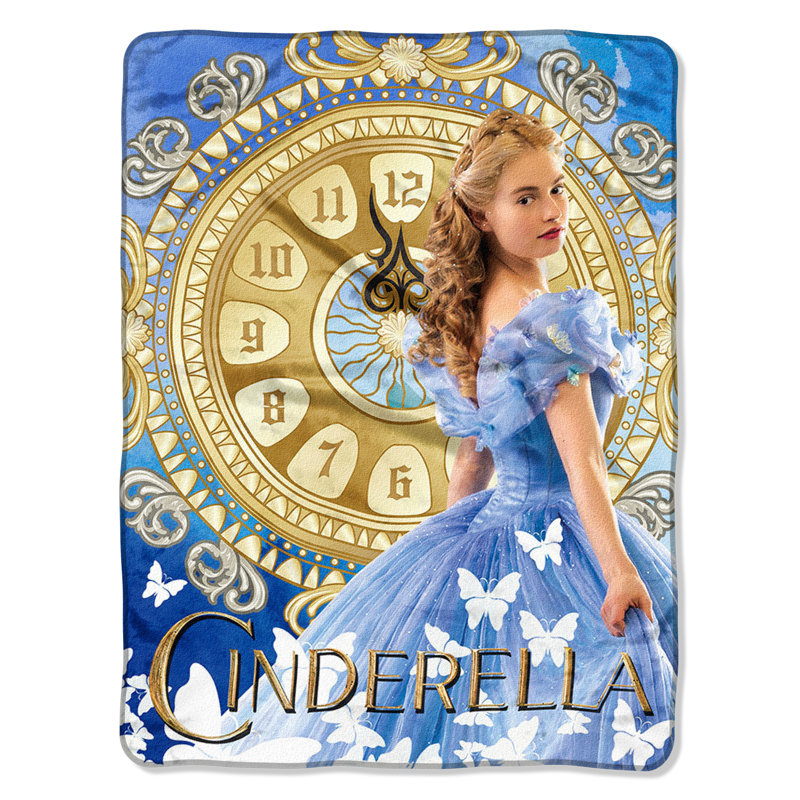 Jeté polaire cendrillon clock strikes