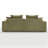 88.58'' Uphostery Sofa with Square Arms-682264674