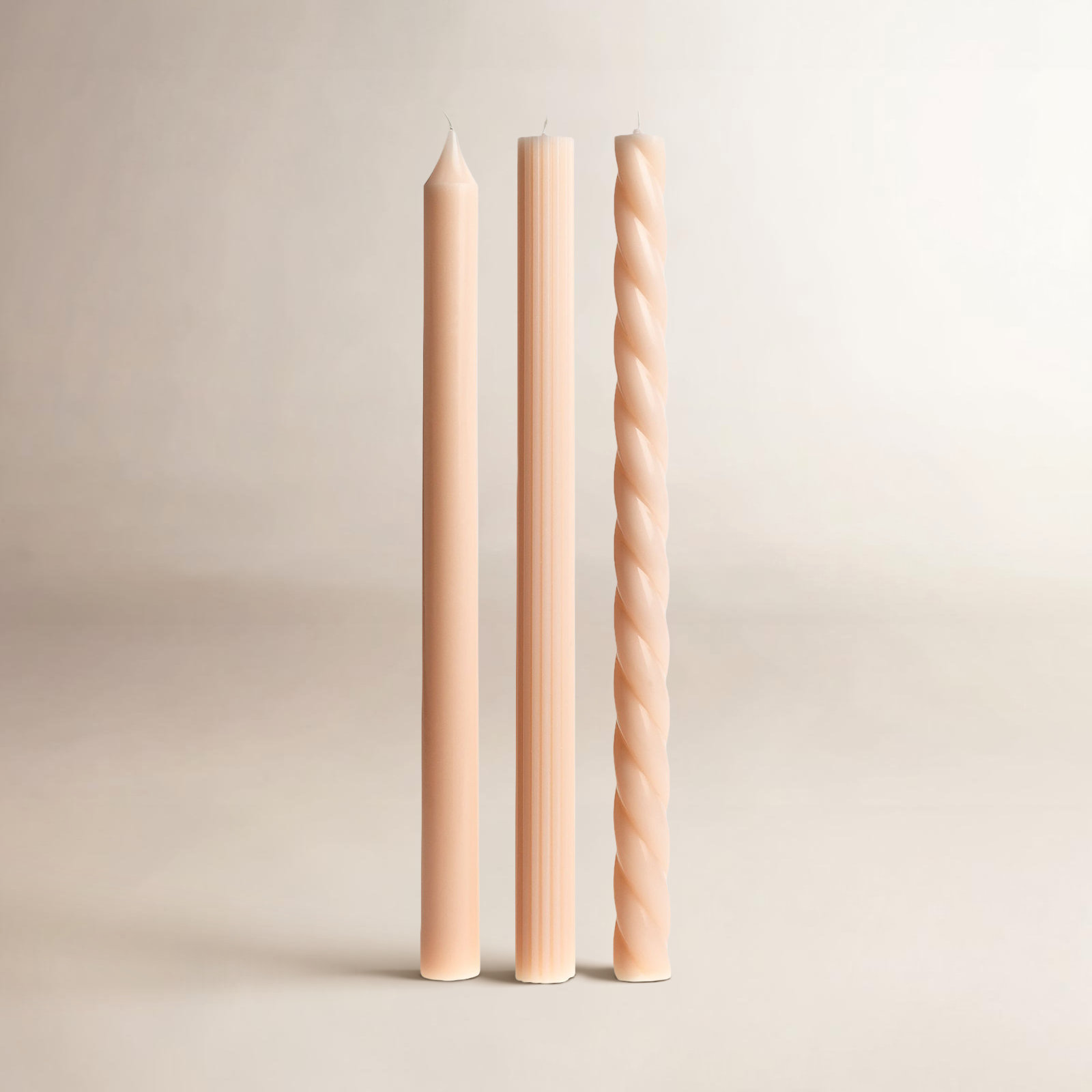 Beautifully Done Unscented Taper Candle Set, Coconut Milk Mango