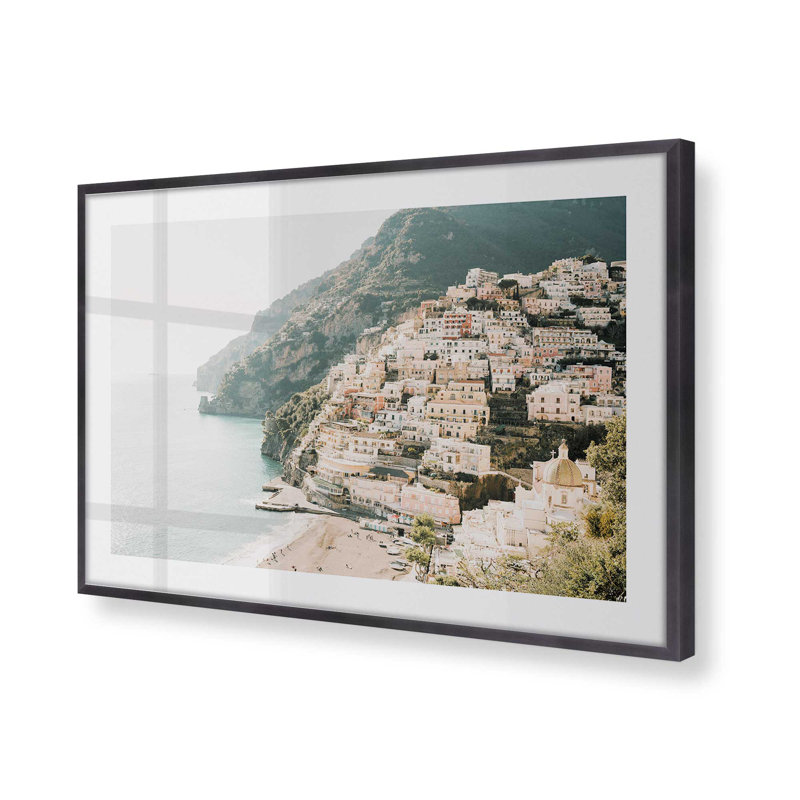 Impression sur toile Seaside Sanctuary, sans cadre, H 13,25 po x l 17,25 po x P 1,25 po, Cadre simple en zinc patiné